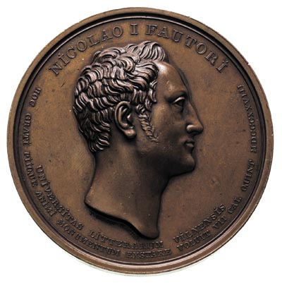 Mikołaj I - medal na 250-lecie Uniwersytetu w Wi