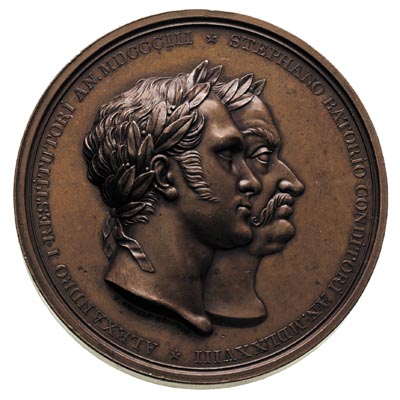 Mikołaj I - medal na 250-lecie Uniwersytetu w Wi