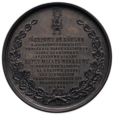 Józef de Köhler - medal autorstwa Harta na piętn