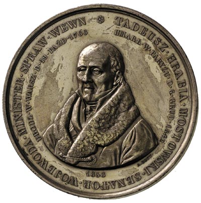 Tadeusz hrabia Mostowski - medal autorstwa A. Bo