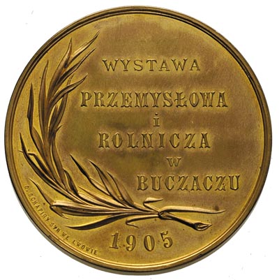 medal autorstwa S. Szapiry z Wystawy Przemysłowo