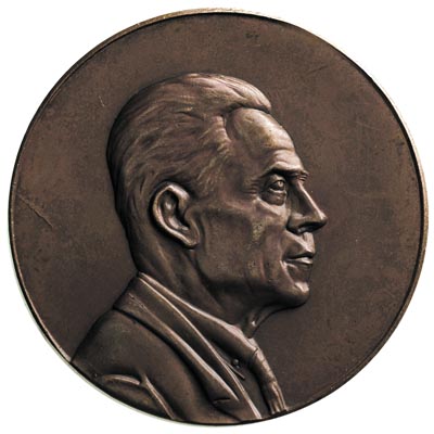 Ludwik Solski - medal autorstwa Wincentego Wabiń
