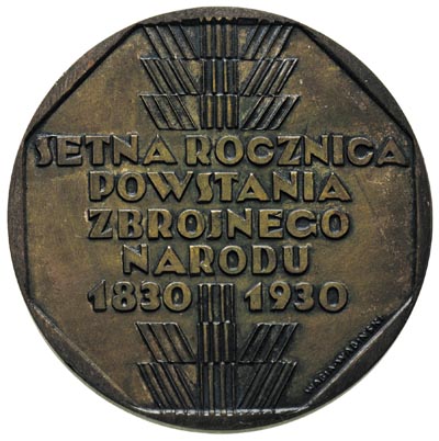 Setna Rocznicę Powstania Listopadowego - medal p