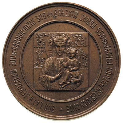 Obraz Matki Boskiej Częstochowskiej - medal Rocz