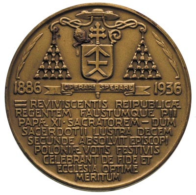 Aleksander kardynał Kakowski - medal projektu Ja
