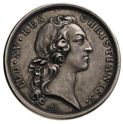 Ludwik XV 1715-1774, medal wybity dla uczczenia 