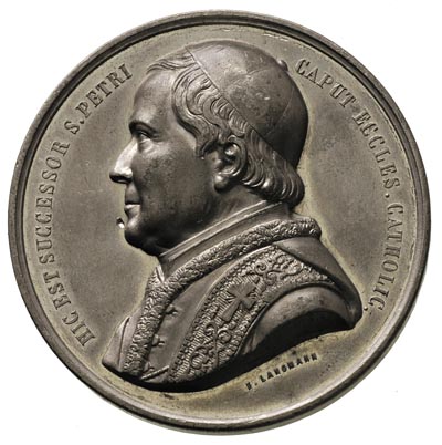 Pius IX 1846-1878, medal autorstwa F. Langmann’a