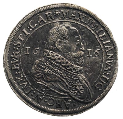 Arcyksiąże Maksymilian 1612-1618, talar 1616, Ha