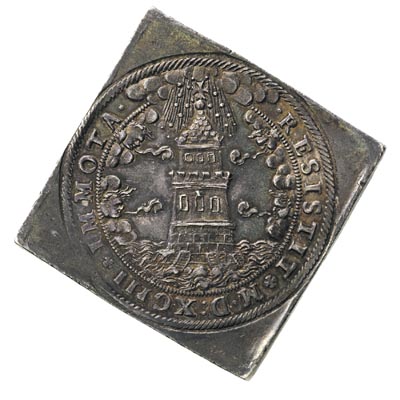 Dietrich Wolf von Raitenau 1587-1612, klipa talara 1593, Salzburg, srebro 28.69 g, Dav. 8200, Probszt 805, Zöttl 956, patyna, piękny egzemplarz