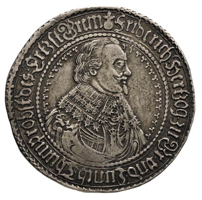 Fryderyk zu Celle 1636-1648, talar 1637 HS, Clausthal, 28.90 g, Welter 1414, Dav. 6492, patyna