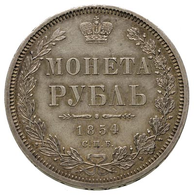 rubel 1854 HI, Petersburg, Bitkin 233