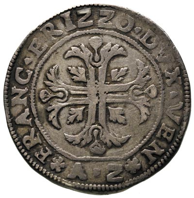 Franciszek Erizzo 1631-1646, 140 soldów = 1 scudo AZ (1635), Wenecja, 31.55 g, Dav. 4249, CNI 79, patyna