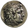 Macedonia, następcy Aleksandra III, tetradrachma I wiek pne, Odessus, Aw: Głowa Heraklesa nakryta ..