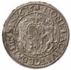 ort 1615, Gdańsk, kropka za łapą niedźwiedzia, moneta bez śladów obiegu z plamiastą patyną