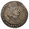 talar 1649, Gdańsk, 28.05 g, odmiana z dużą głową króla i napisem GEDANENS, Dav. 4358, T. 7, ślady..