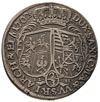 2/3 talara (gulden) 1702, Drezno, Merseb. 1438, Dav. 819, na awersie drobna wada blachy
