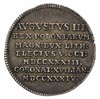 żeton koronacyjny 1734, Aw: Korona i napis, Rw: Napis, 3.45 g, H-Cz. 2754, Racz. 374, patyna