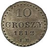 10 groszy 1812, Warszawa, Plage 102, piękny okazowy egzemplarz z kolekcji W. Brandt’a