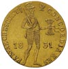 dukat 1831, Warszawa, odmiana z kropką przed pochodnią, złoto 3.48 g, Plage 269, Fr. 114