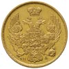 3 ruble = 20 złotych 1835, Petersburg, złoto 3,92 g, Plage 301, Bitkin 1076 R, Fr. 111, drobne rys..