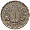 1 złoty 1928, bez napisu PRÓBA, na rewersie znak