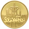 100.000 złotych 1990, Warszawa, Solidarność, złoto 15.49, 27 mm, Parchimowicz 621, nakład 1001 szt..