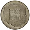 200 złotych 1974, XXX LAT PRL, na rewersie wypukły napis PRÓBA, srebro, 14.50 g, Parchimowicz P-41..