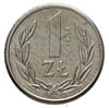 1 złoty 1989, na rewersie wypukły napis PRÓBA, aluminium 0.56 g, Parchimowicz P-222.c, nakład niez..