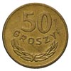 50 groszy 1949, na rewersie wklęsły napis PRÓBA, mosiądz 4.87 g, Parchimowicz P- 209.b, nakład 100..
