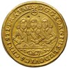 dukat 1656, Brzeg, Aw: Półpostacie trzech braci i napis, Rw: Tarcza herbowa i napis, złoto 3.42 g,..