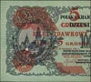 5 groszy 28.04.1924, lewa połówka, Miłczak 43a, 