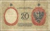 20 złotych 15.07.1924 II Emisja C, Miłczak 59, Lucow 612 (R7), banknot bez konserwacji z naturalną..