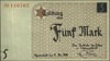 5 marek 15.05.1940, papier kartonowy, Miłczak Ł4