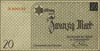 20 marek 15.05.1940, Wzór kasowy z pieczęcią ENT