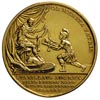 medal autorstwa J.F. Holzhaeussera 1781 r, wybity ku czci A.F.Bruehla z usuniętym napisem na rewer..