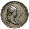 Józef II i Maria Teresa - medal autorstwa  Krafta, hołd  Galicji  1773 r, Aw: Popiersia w prawo i ..