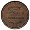 medal na 25-lecie Sokoła Lwowskiego 1892 r, Aw: 