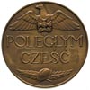 POLEGŁYM CZEŚĆ - medal autorstwa Mieczysława  Lubelskiego 1920 r, Aw: Napis POLEGŁYM CZEŚĆ, powyże..