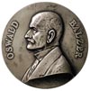 Oswald Balzer - medal autorstwa P. Wojtowicza i R. Mękickiego 1928 r, Aw: Popiersie w lewo i napis..