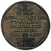Setna Rocznicę Powstania Listopadowego - medal projektu St. Repety 1930 r, Aw: W ośmiokącie poziom..