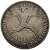 Zawody Challenge w Warszawie - medal projektu St. Repety 1934 r, Aw: Stylizowana sylwetka Ikara, w..