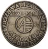 Zawody Challenge w Warszawie - medal projektu St. Repety 1934 r, Aw: Stylizowana sylwetka Ikara, w..