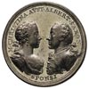 medal zaślubinowy Marii Krystyny i Alberta Saksońskiego 1766 r. autorstwa A. Wideman’a, Aw: Popier..