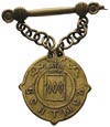 Aleksander II 1855-1881, odznaka sołtysa guberni piotrkowskiej, 19.02.1864, z zawieszką na łańcusz..