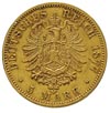 Hesja, Ludwik III 1848-1877, 5 marek 1877 / H, Darmstadt, złoto 1.96 g, J. 215, rzadkie