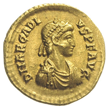 Arkadiusz 383-408, solidus 383-388, Tesaloniki, 
