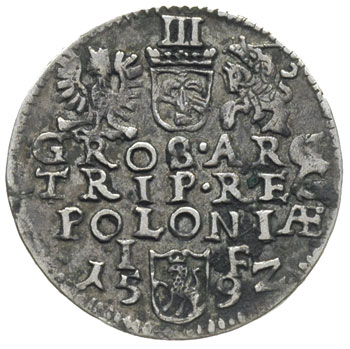 trojak 1592, Olkusz, odmiana z pełną datą i lite