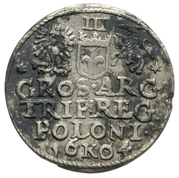 trojak 1604, Kraków, Iger K.04.1.a (R1), nierówna patyna