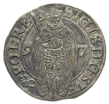 1 öre 1597, Sztokholm, Ahlström 17, bardzo ładne, patyna