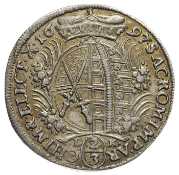 2/3 talara (gulden) 1697, Drezno, litery I - K p